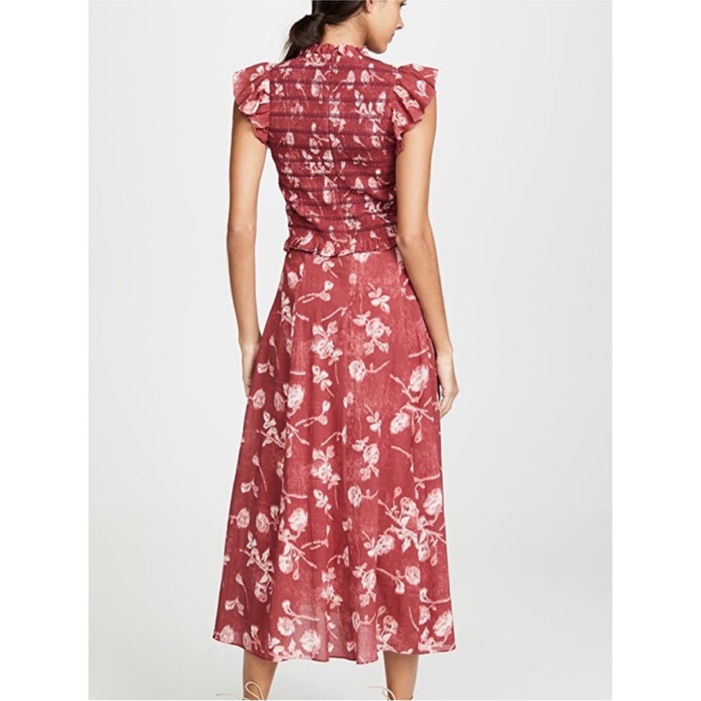 Sea New York Monet Smocked Midi Dress Size 0 - Picture 3 of 10